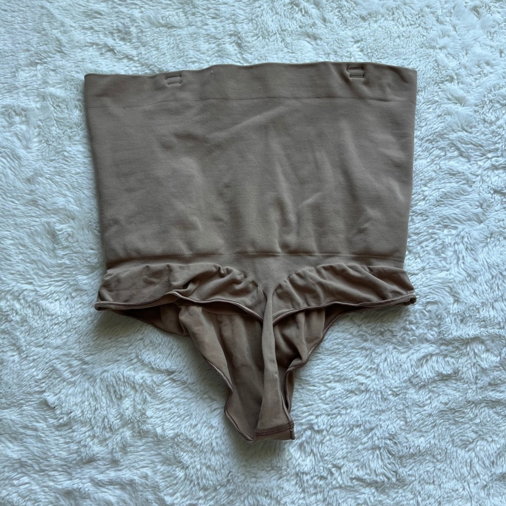 Skims Women's Core Control Thong Clay Brown High Waisted Shapewear Size 2XL NWOT